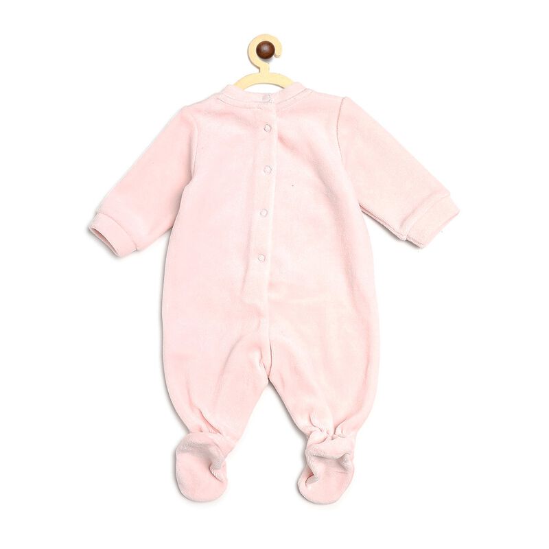 Gift Box- Velour Babysuit, Bib And Hat image number null
